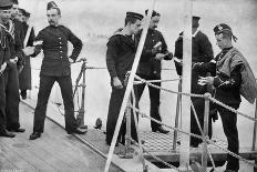 Diver and His Apparatus on Board HMS Blake, 1896-Gregory & Co-Giclee Print