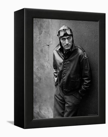 Gregory Peck Costumed as WWII American Air Forces Bomber Pilot for Twelve O'clock High-W^ Eugene Smith-Framed Premier Image Canvas