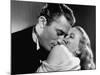 Gregory Peck Embracing Ann Todd in Publicity Still for Alfred Hitchcock's Film "The Paradine Case."-null-Mounted Premium Photographic Print