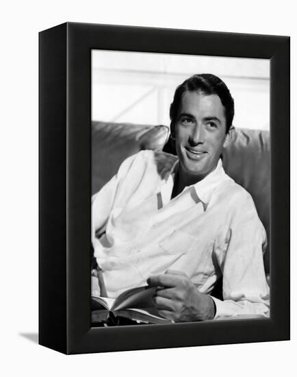 Gregory Peck in the Late 1940s-null-Framed Stretched Canvas