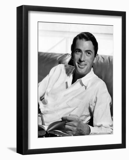 Gregory Peck in the Late 1940s-null-Framed Photo