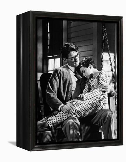 Gregory Peck; Phillip Alford. "To Kill a Mockingbird" [1962], Directed by Robert Mulligan.-null-Framed Premier Image Canvas