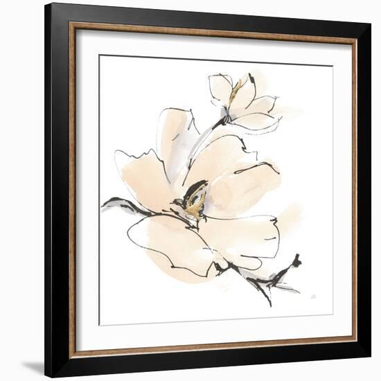 Greige Magnolias I-Chris Paschke-Framed Art Print