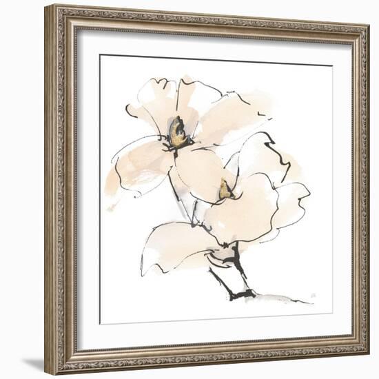 Greige Magnolias III-Chris Paschke-Framed Art Print