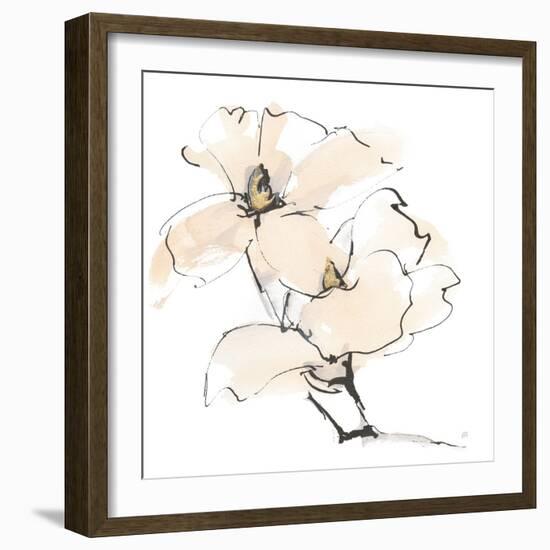 Greige Magnolias III-Chris Paschke-Framed Art Print