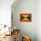 Grenada Flag Design with Wood Patterning - Flags of the World Series-Philippe Hugonnard-Framed Stretched Canvas displayed on a wall