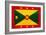 Grenada Flag Design with Wood Patterning - Flags of the World Series-Philippe Hugonnard-Framed Art Print