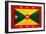 Grenada Flag Design with Wood Patterning - Flags of the World Series-Philippe Hugonnard-Framed Art Print