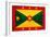 Grenada Flag Design with Wood Patterning - Flags of the World Series-Philippe Hugonnard-Framed Art Print