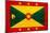 Grenada Flag Design with Wood Patterning - Flags of the World Series-Philippe Hugonnard-Mounted Art Print