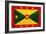 Grenada Flag Design with Wood Patterning - Flags of the World Series-Philippe Hugonnard-Framed Art Print