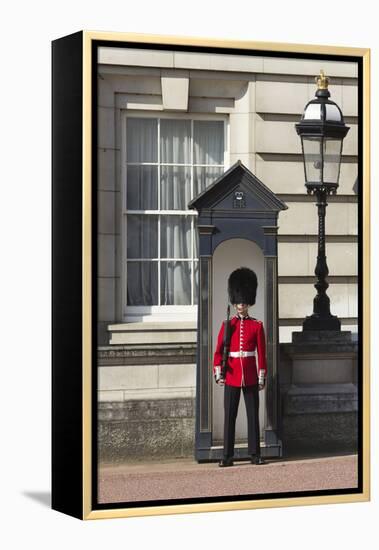 Grenadier Guardsman Outside Buckingham Palace, London, England, United Kingdom, Europe-Stuart Black-Framed Premier Image Canvas