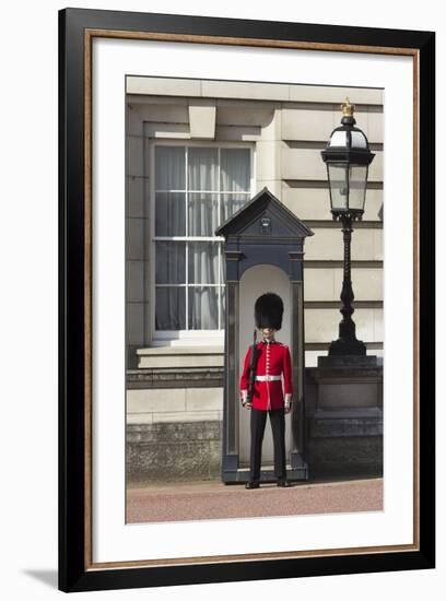 Grenadier Guardsman Outside Buckingham Palace, London, England, United Kingdom, Europe-Stuart Black-Framed Photographic Print