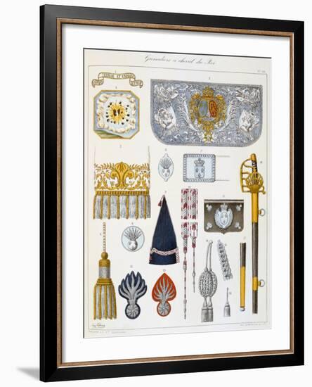 Grenadiers À Cheval Du Roi, Insignia-Eugene Titeux-Framed Giclee Print