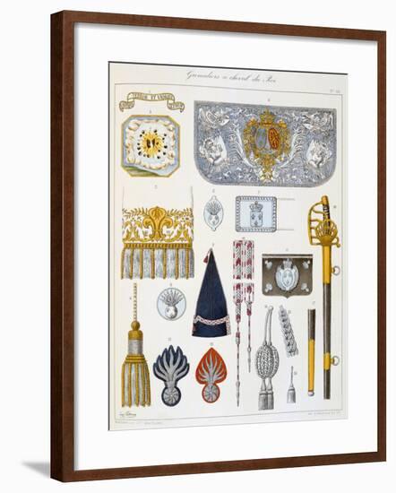 Grenadiers À Cheval Du Roi, Insignia-Eugene Titeux-Framed Giclee Print