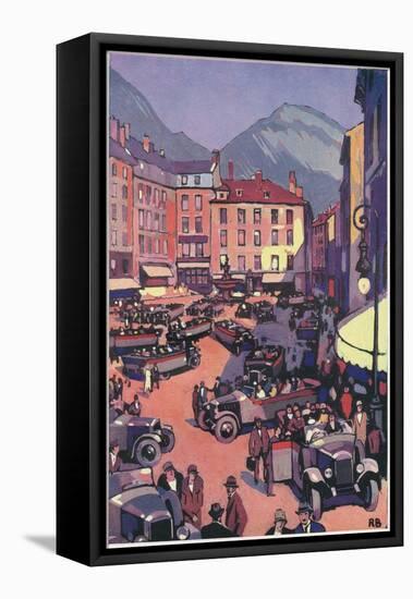 Grenoble, France-Roger Broders-Framed Stretched Canvas