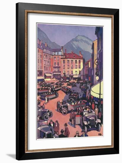 Grenoble, France-Roger Broders-Framed Art Print