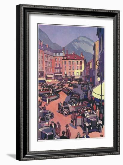 Grenoble, France-Roger Broders-Framed Art Print