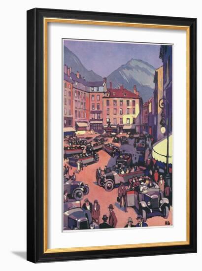 Grenoble, France-Roger Broders-Framed Art Print