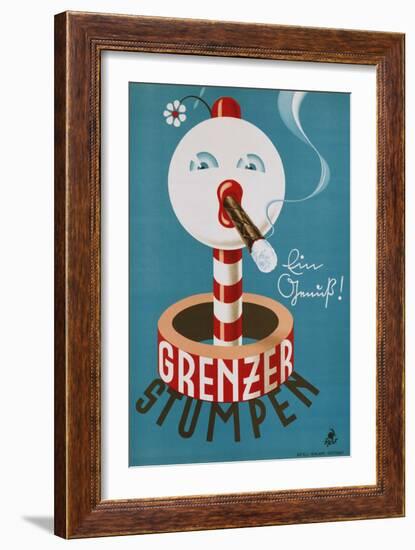 Grenzer Stumpen Poster-null-Framed Giclee Print