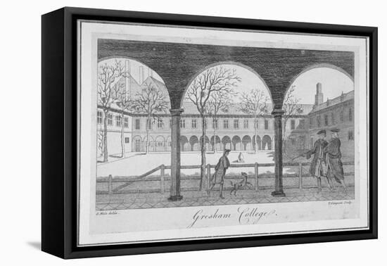 Gresham College, City of London, 1766-null-Framed Premier Image Canvas