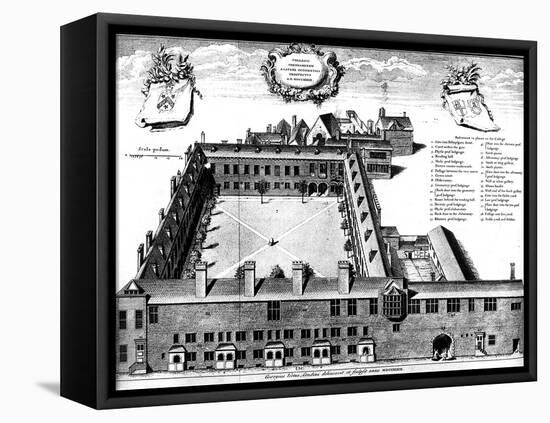 Gresham College, London, 1739-null-Framed Premier Image Canvas