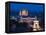 Gresham Palace Lit Up at Night, Budapest, Hungary-Peter Adams-Framed Premier Image Canvas