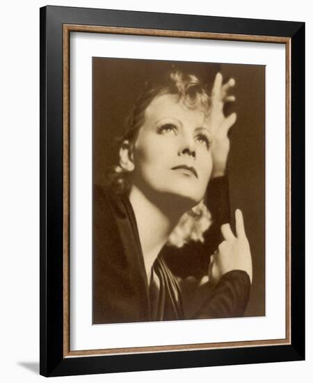 Greta Garbo (Real Name Greta Lovisa Gustafsson) Swedish Actress-null-Framed Photographic Print