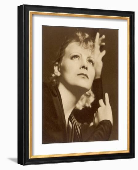 Greta Garbo (Real Name Greta Lovisa Gustafsson) Swedish Actress-null-Framed Photographic Print