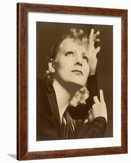 Greta Garbo (Real Name Greta Lovisa Gustafsson) Swedish Actress-null-Framed Photographic Print