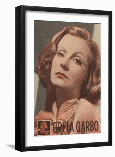 Greta Garbo, Swedish Actress and Film Star-null-Framed Photographic Print