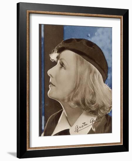 Greta Garbo Swedish-American Film Actress-null-Framed Photographic Print