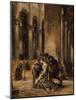 Gretchen in the Cathedral, C.1850 (Oil on Canvas)-Ferdinand Victor Eugene Delacroix-Mounted Giclee Print