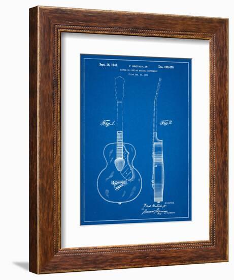 Gretsch 6022 Rancher Guitar Patent-Cole Borders-Framed Art Print