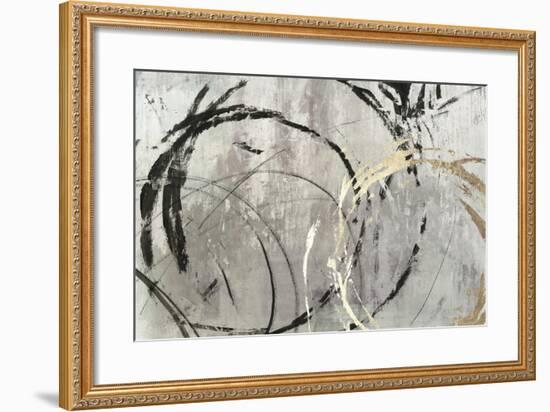 Grey Abstract I-PI Studio-Framed Art Print