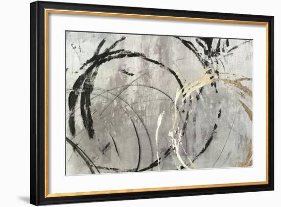 Grey Abstract I-PI Studio-Framed Art Print