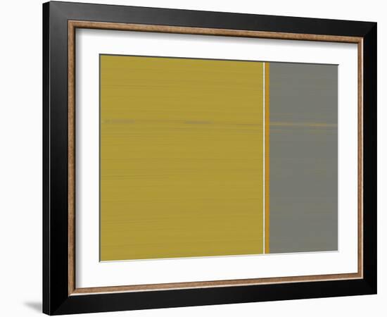Grey and Green-NaxArt-Framed Art Print