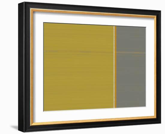 Grey and Green-NaxArt-Framed Art Print