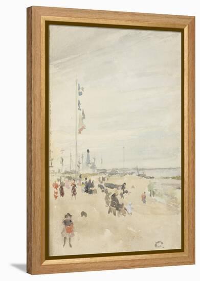 Grey and Pearl: Bank Holiday Banners, 1883-84-James Abbott McNeill Whistler-Framed Premier Image Canvas