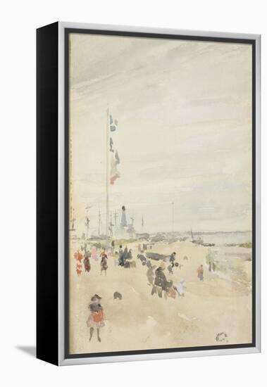 Grey and Pearl: Bank Holiday Banners, 1883-84-James Abbott McNeill Whistler-Framed Premier Image Canvas