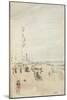 Grey and Pearl: Bank Holiday Banners, 1883-84-James Abbott McNeill Whistler-Mounted Giclee Print