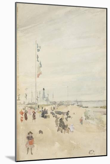Grey and Pearl: Bank Holiday Banners, 1883-84-James Abbott McNeill Whistler-Mounted Giclee Print