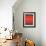 Grey and Red Abstract 2-NaxArt-Framed Art Print displayed on a wall