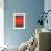 Grey and Red Abstract 2-NaxArt-Framed Art Print displayed on a wall