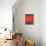 Grey and Red Abstract 2-NaxArt-Mounted Art Print displayed on a wall