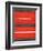 Grey and Red Abstract 3-NaxArt-Framed Art Print