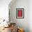 Grey and Red Abstract 5-NaxArt-Framed Art Print displayed on a wall