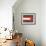 Grey and Red Abstract 6-NaxArt-Framed Art Print displayed on a wall