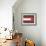 Grey and Red Abstract 6-NaxArt-Framed Art Print displayed on a wall