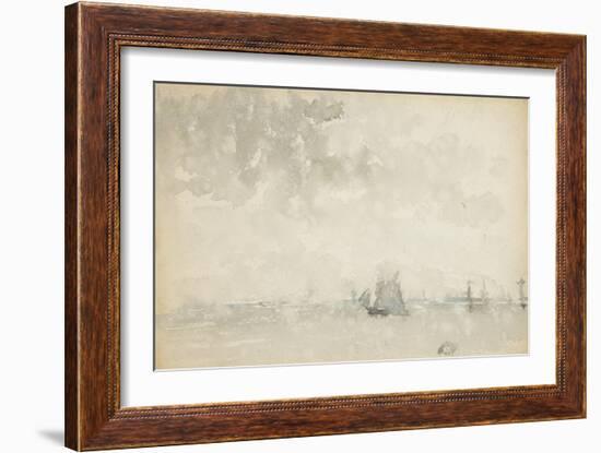 Grey and Silver - North Sea, C.1884-James Abbott McNeill Whistler-Framed Giclee Print